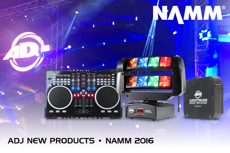 ADJ Aims For Brightest Year With 6 New Products At NAMM 2106!