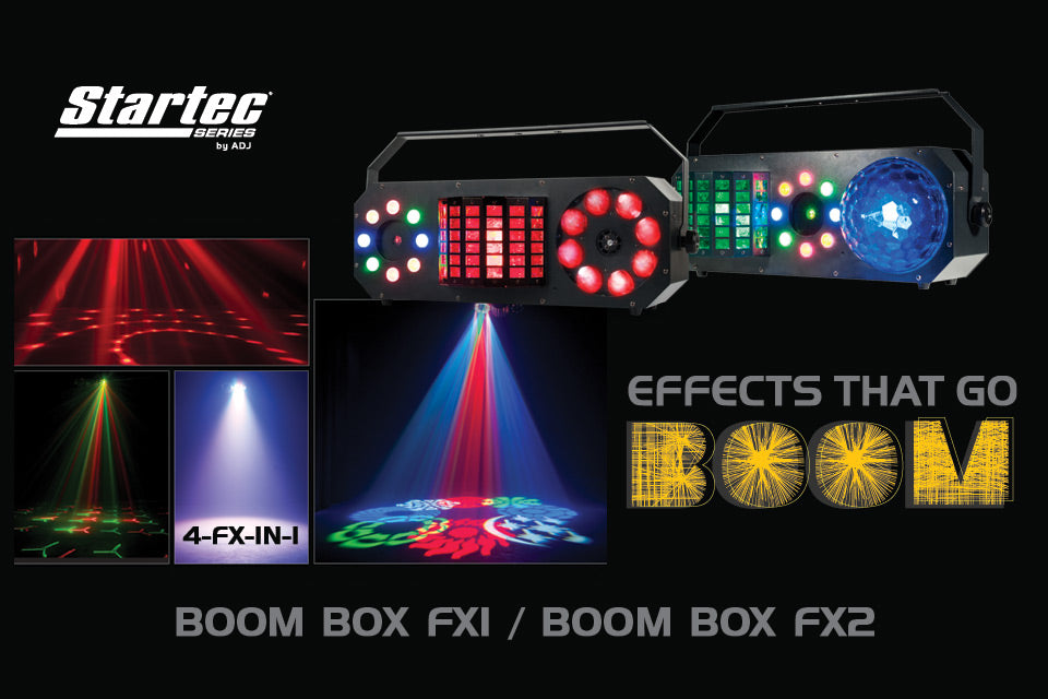 Startec Boom Box FX1 and Boom Box FX2: An Explosive Lightshow From One Compact Fixture