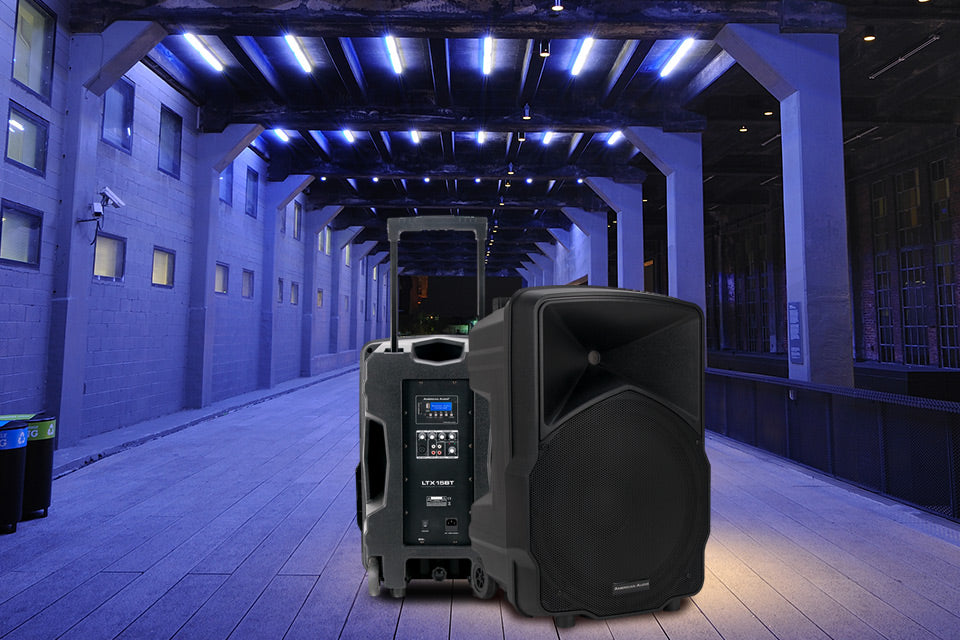 American Audio LTX15BT: Roll with it! Powerful Audio Amplification, Anytime, Anyplace