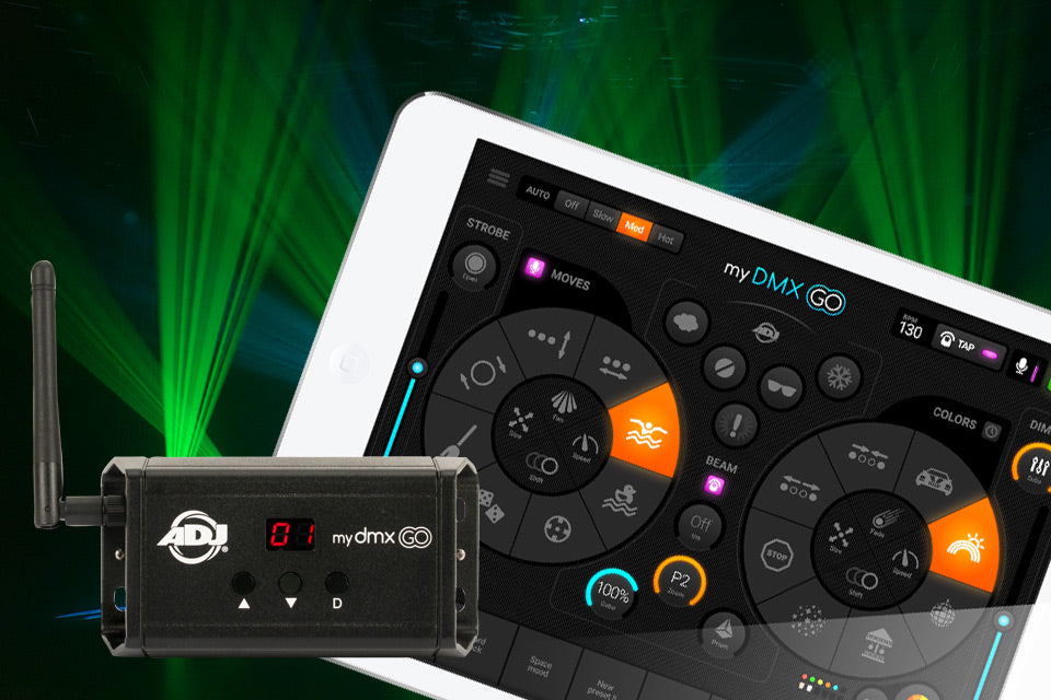 ADJ mydmx GO: DMX Lighting Control For Mobile Entertainers and Small Venues Made Incredibly Easy