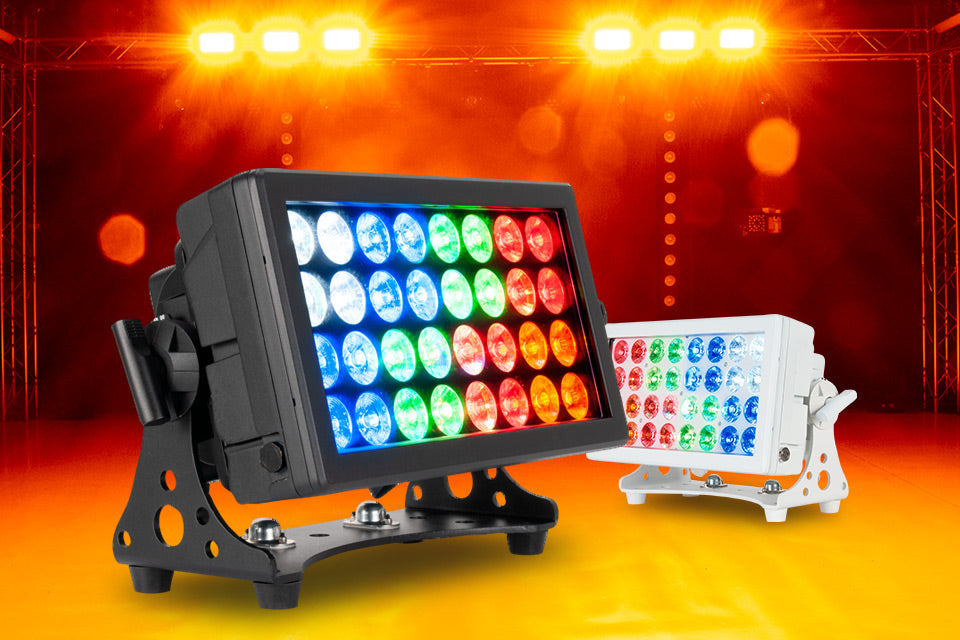 Now Shipping: ADJ’s New IP-Rated Multi-Function Wash / Strobe / Audience Blinder