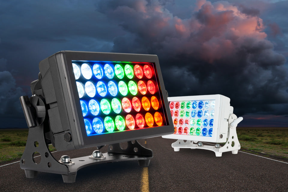 ADJ 32 HEX Panel IP & 32 HEX Panel IP Pearl: Powerful Wash, Strobe & Blinder Effects In Any Color