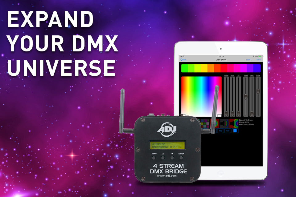 ADJ 4 Stream DMX Bridge: Control Up To 4 DMX Universes Directly From Your iPad!