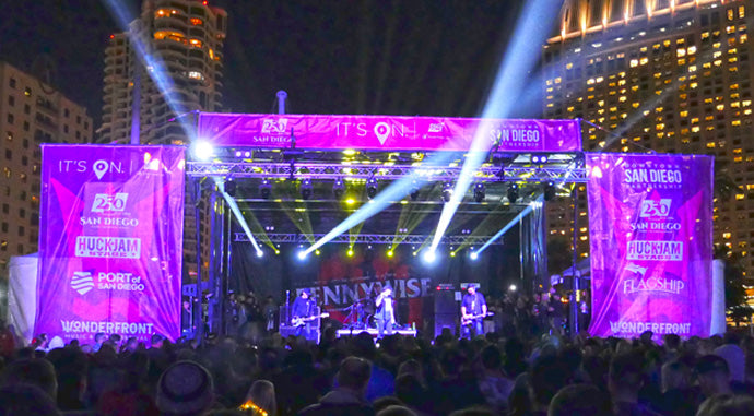 ADJ Hydro Series Lights Pennywise and The Vandals at San Diego Festival