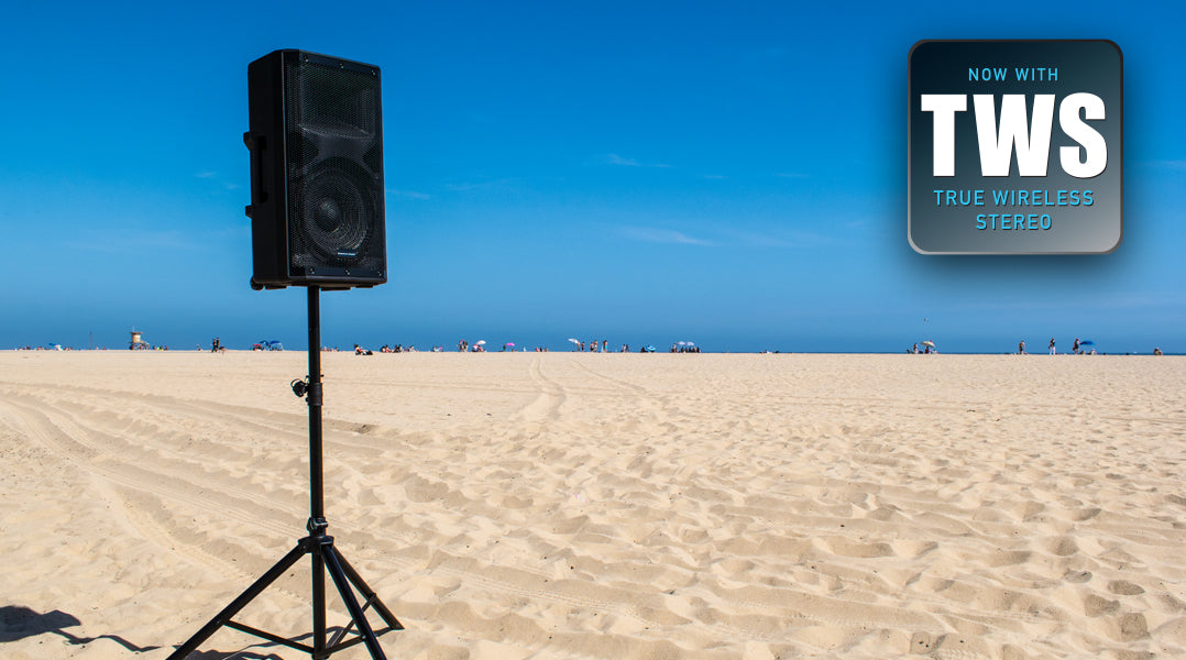 The Flexible Battery-Powered APX12 GO BT Now Offers Bluetooth® TWS Stereo Pairing