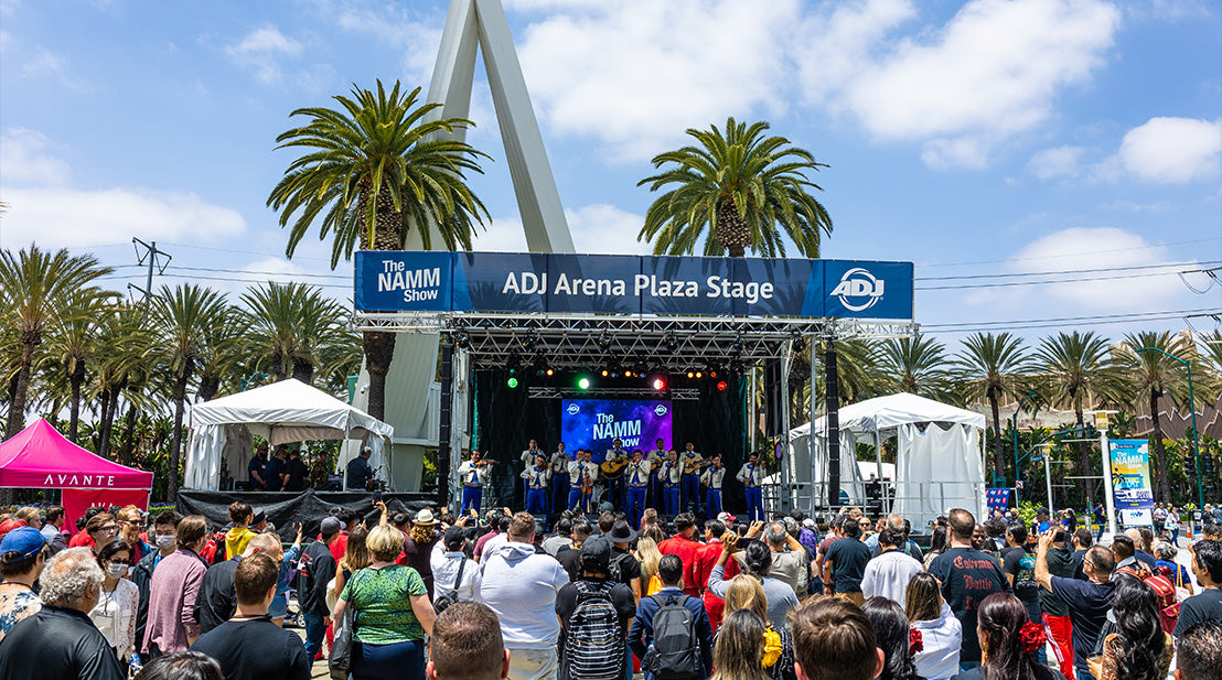 ADJ Lights Up Arena Plaza Stage At NAMM 2022