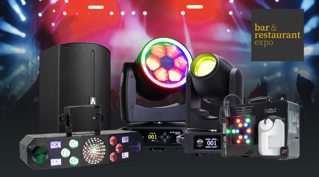 Create the Nightlife Experience: ADJ Lighting, Eliminator Lighting, and Avante Audio to Showcase at Bar & Restaurant Expo 2025