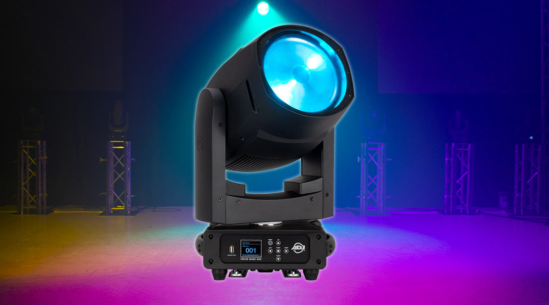 Awash With Color – ADJ’s Versatile Focus Wash 400 LED-Powered Moving Head Wash With Virtual CMY Color Mixing