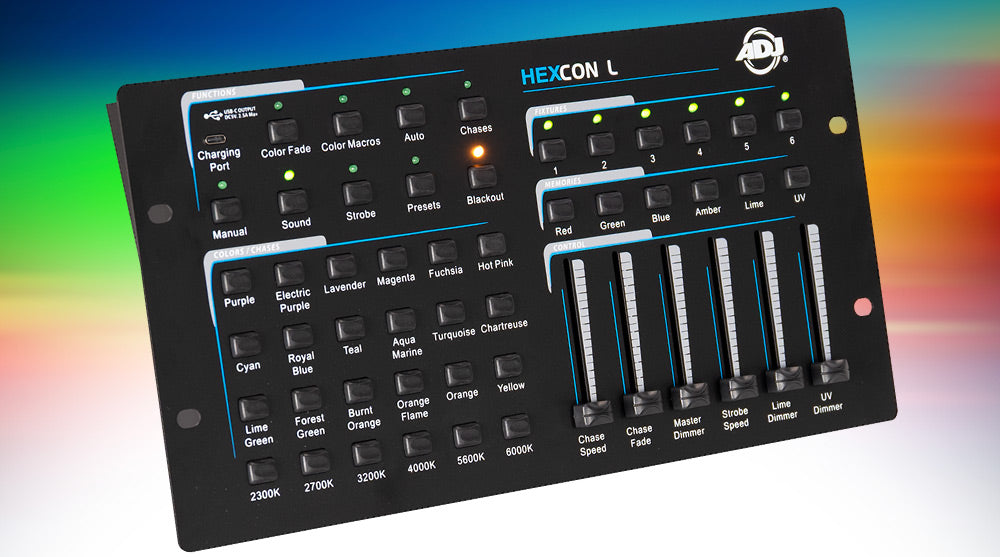 ADJ Unveils Hexcon L: Next-Generation DMX Hardware Controller for Lime-Infused LED Fixtures