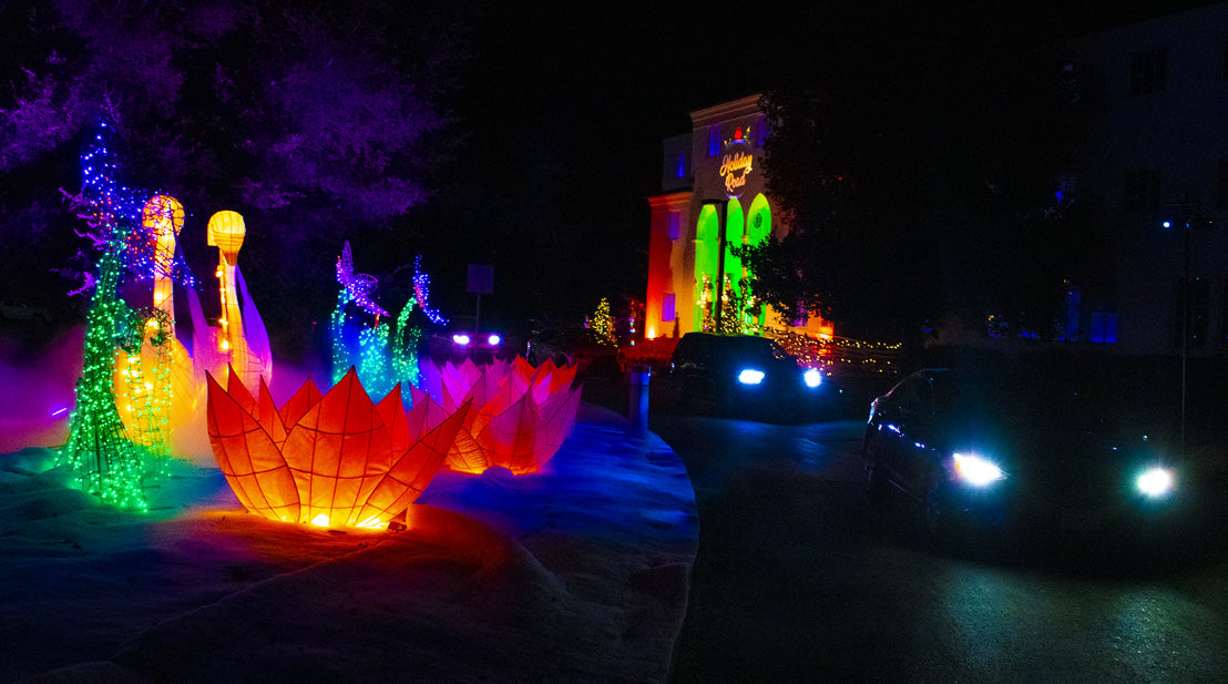 Over 300 ADJ IP-Rated Pars Illuminate Holiday Road Drive-Thru Experience In California