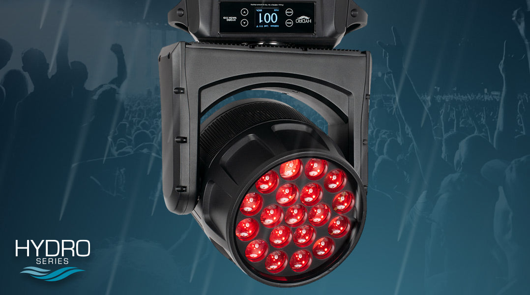 Now Shipping: ADJ’s IP65-rated High Output LED Wash Moving Head