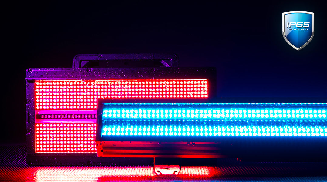 ADJ’s New LED Strobe/Wash Fixtures Offer A Jolt of Creativity In Any Weather