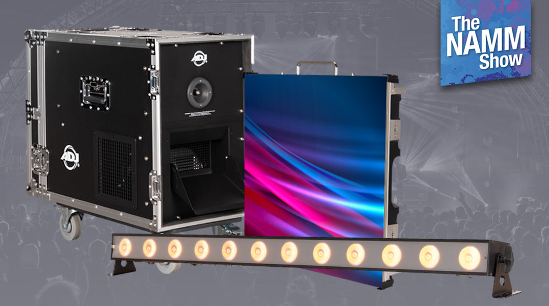 ADJ To Launch Five New Lighting, Atmospheric Effects & LED Video Products At NAMM 2025