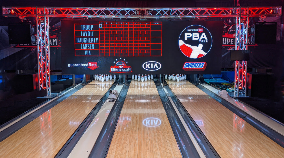 175 ADJ LED Video Panels Provide Set For Televised PBA Super Slam Bowling Competition
