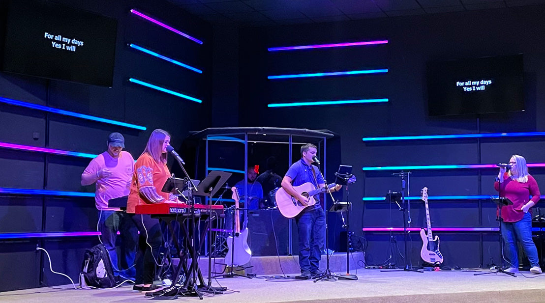ADJ’s Pixie Strip Pixel-mapped LED System Provides Versatile Backdrop For Church Worship Space