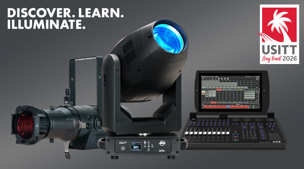 Discover, Learn, Illuminate: ADJ to Showcase Best-in-class Theatrical Lighting Solutions at USITT 2026