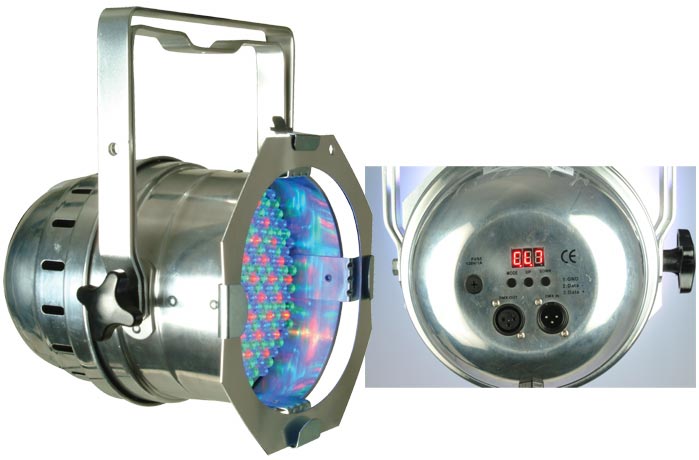 ADJ 64P LED Pro Polish (Silver) Par Can Fixture - Ultra Bright LED