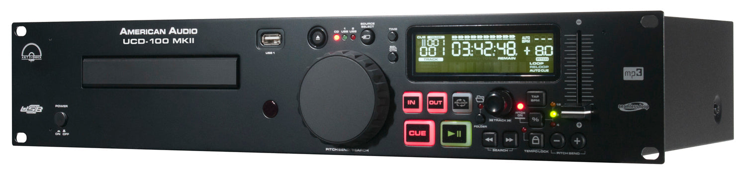 AMERICAN AUDIO CDプレーヤー UCD-100 MKⅡ 19-inch rack mount single CD/MP3 Player