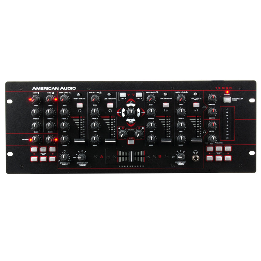 19 MXR 19-inch, 4 Channel MIDILOG Mixer with Midi/Analog Control