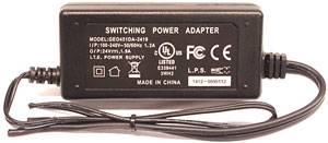 24VDC 1.9A POWER SUPPLY FOR WIFLY EXR QA