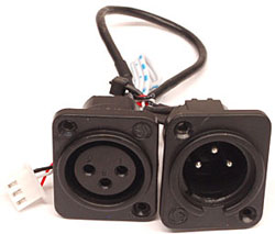 3PIN INPUT/OUTPUT XLR PLUGS FOR WIFLY PA