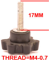 NEW STYLE M4-0.7 X 17MM KNOB FOR VERTIGO