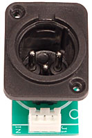 MALE XLR SOCKET FOR SWEEPER BEAM LED