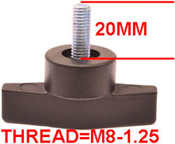 M8-1.25 BRACKET KNOB
