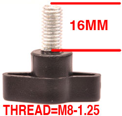 KNOB SCREW M8 1.25 16MM FOR CONTOUR