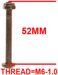 52MM BOLT WITH WASHER FOR LTS COLOR