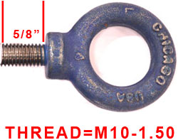 M10-5.8'' SINGLE HEAVY DUTY EYE BOLT