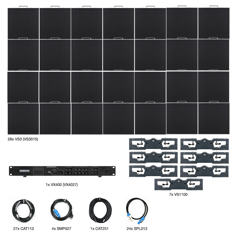 vvvvwv　3 ADJ VS3 7X4 Video Panel System