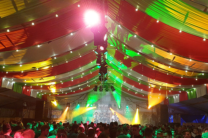 ADJ Rig Illuminates Live Music Tent At Huge Zwarte Cross Festival