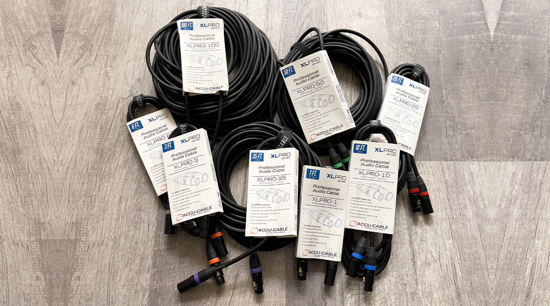 ADJ Adds New XLPRO Series Of Touring Grade Audio Cables To Accu-Cable Range