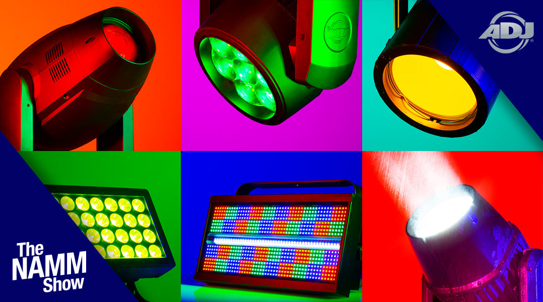 ADJ Prepares To Exhibit New Lighting Products At NAMM 2022 And Also Sponsor The Arena Plaza Stage