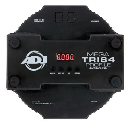 From American DJ the Mega Tri64 profile, 12 3-Watt TRI color LED Light From American DJ the Mega Tri64 profile, 12 3-Watt TRI color LED Light