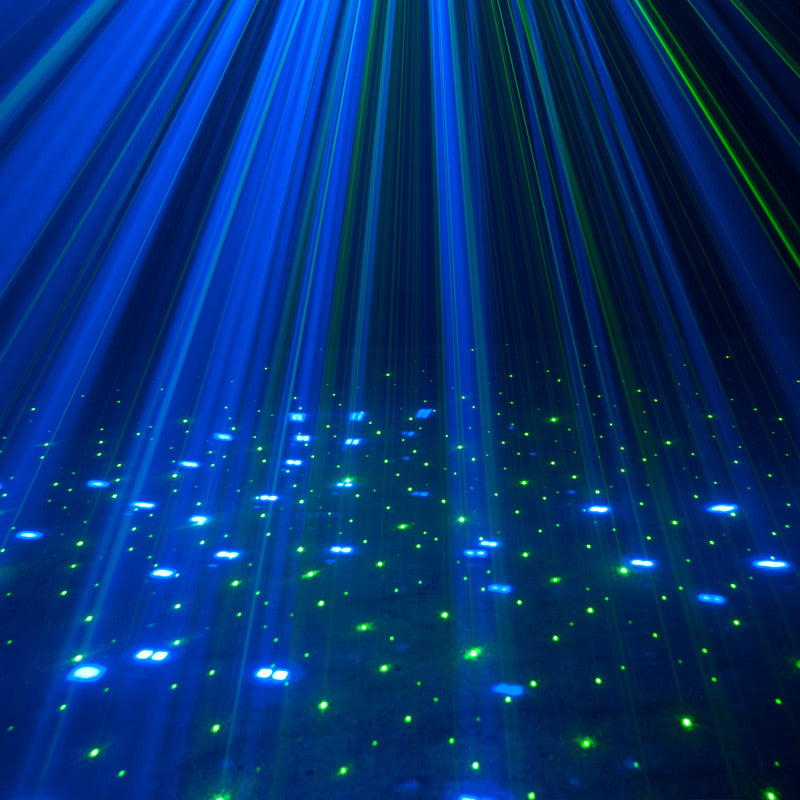 ADJ Stinger (3-FX-In-1) Moonflower, Strobe, Laser