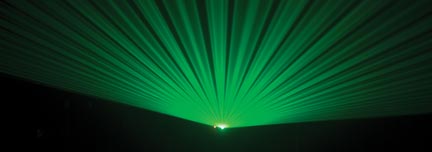 ADJ Galaxian Sky Green Laser Lighting - Over 500 Beams + Liquid