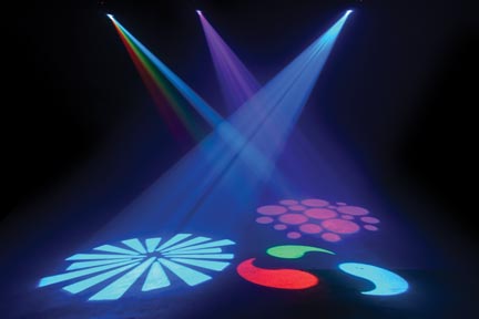 American DJ Comscan LED DMX Scanner - 8 color, advanced LED from ADJ