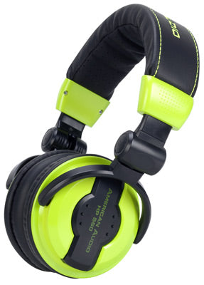 American Audio HP 550 Hot Lime DJ Headphones | ADJ