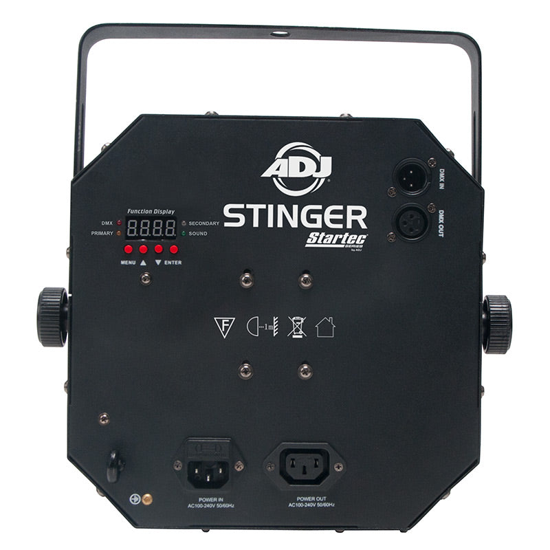ADJ Stinger (3-FX-In-1) Moonflower, Strobe, Laser