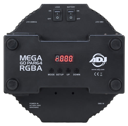 ADJ Mega GO Par64 RGBA LED Par Can - Battery Powered Portable LED