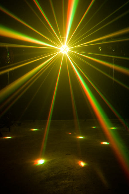 Mini TRI Ball II Color Ball with TRI LED Beams from American DJ