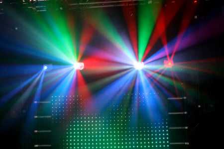 American DJ's Jelly Jewel LED 2-IN-1 Effect! Glowing Case + RGBW Beams