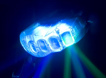 American DJ's Jellyfish RGBW Effect with Clear Case- 2 Effects in 1