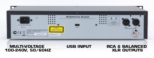 UCD-100 Rack Mount Single CD/MP3 Player From ADJ - High Quality