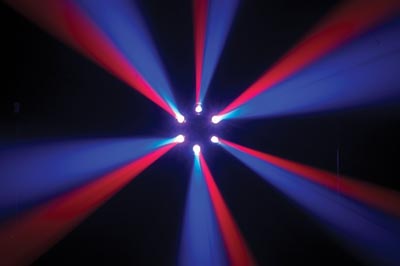 ADJ Nucleus LED - High energy, tri-color LED centerpiece with 6