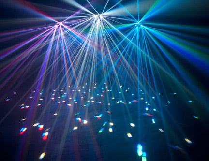 ADJ Quad Phase GO Moonflower Effect LED Fixture - Battery Powered