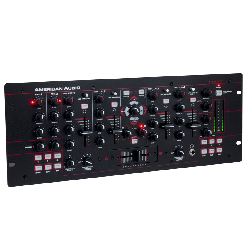 19 MXR 19-inch, 4 Channel MIDILOG Mixer with Midi/Analog Control