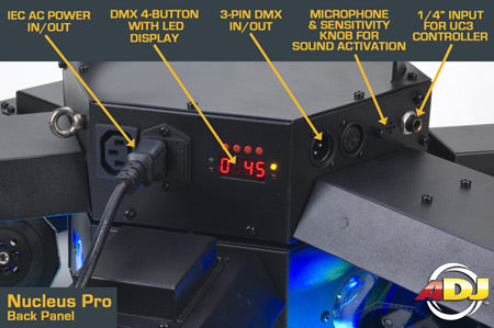 ADJ Nucleus Pro LED Centerpiece - High Energy Quad-color LED